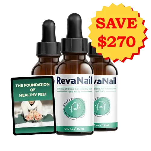 RevaNail topical nail care 3 bottle package 90 day supply